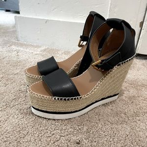 See by Chloe "Glyn" leather espadrille sandals.